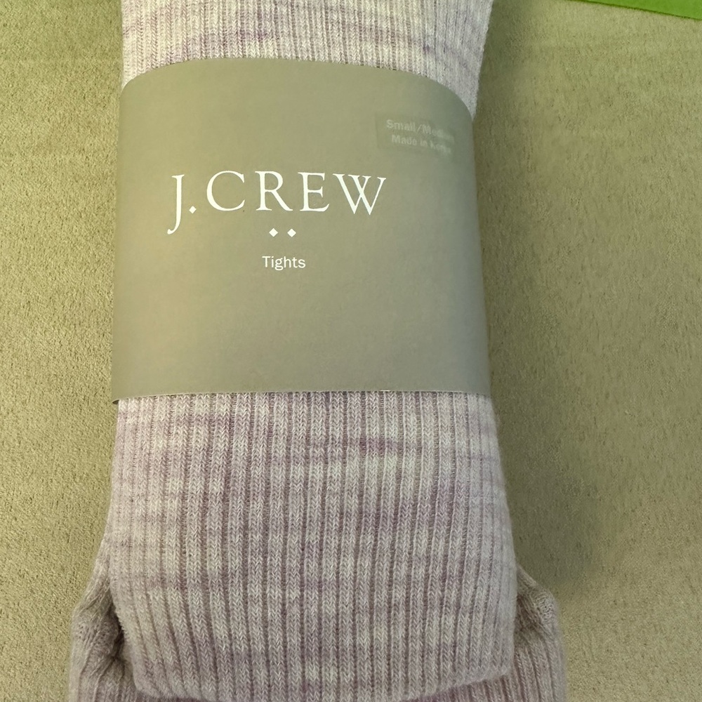 J. Crew Women's Light Purple Ribbed Tights